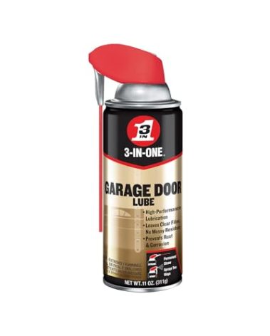 3-IN-ONE Garage Door Lubricant with SMART STRAW SPRAYS 2 WAYS, 11 OZ