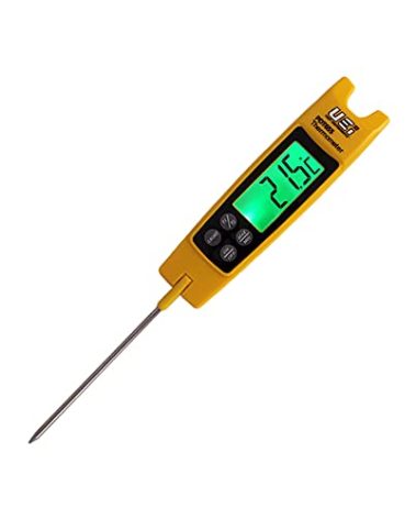 UEi PDT655 Differential Temperature Folding Pocket Thermometer, HVAC Digital Thermometer with Backlit Display and Magnetic Mount, Measures -58 to 572°F