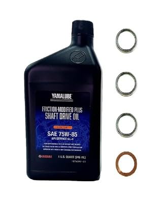 Yamaha Kodiak 450 (2003-2024) all Models Differential/Gear Oil Change Kit 1 Quarts ACC-SHAFT-PL-32/ Washers