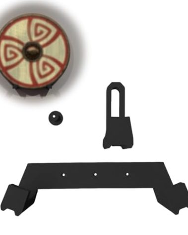 NATUHODE Shield Wall Mount Display Shelf, Adjustable Wall Mounted Shield Display Bracket, Shield Wall Mount Display Shelf For Collectibles, Suitable For All Kinds Of Shields