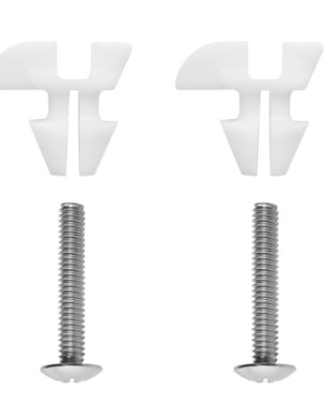 Toilet Seat Screws & Bolts for Kohler 1239016 Hardware Pack, Compatible with Kohler Toilet Seats Parts Secure Fit Toilet Seat Hardware Kit, Non-Slip Rust-Resistant - 2 Pack