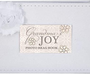 Grandma's Joy Grandchildren Photo Album for New Grandparent, Sentimental Baby Shower Keepsake for Grandma, Mother's Day or Grandma Birthday Present