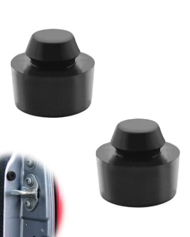 SYudwen Tailgate Stop Cushions, Rubber Stoppers, Compatible with 2005-2021 Tacoma, 2000-2021 Tundra, Replacement OE#90541-11015 (2Pcs Black)