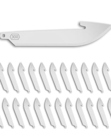 OUTDOOR EDGE 3.0" RazorSafe Replacement Drop-Point Blade Pack, 24-Pieces