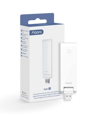 Aqara Smart Hub E1 for Home Automation, 2.4 GHz Wi-Fi Required, Features Aqara Zigbee (Not Third-Party), Powered by USB-A, Small Size, Supports HomeKit, Alexa, Google Assistant, IFTTT