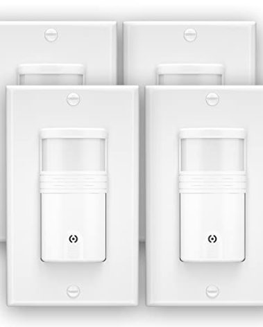 EverElectrix 10 Pack, 3-Way Motion Sensor Light Switch (Not Single Pole), Neutral Wire Required, Indoor in-Wall Occupancy Sensor with Wall Plate, Adjustable Timer, Title 24, UL Certified, White