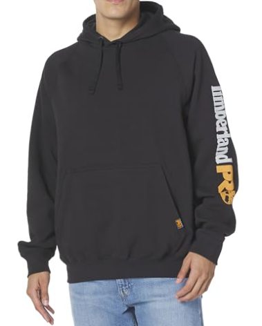 Timberland PRO Men's Hood Honcho Sport Pullover Hooded Sweatshirt, Black, 2X-Large