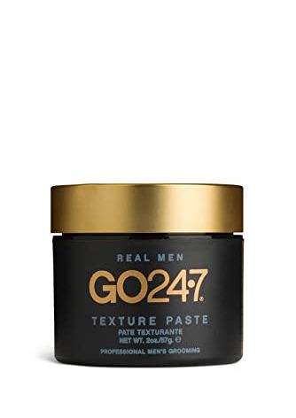GO247 Texture Paste - Strong Hold, Matte Finish Styling Paste for Men - Adds Volume, Texture & Definition - Long-Lasting Control Without Shine - Ideal for All Hair Types, 2 Oz