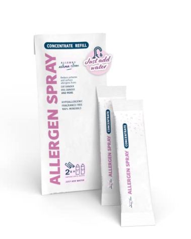 Allergy Asthma Clean - Allergen Spray Concentrate 2 Pack | Use Your Own Bottle | Over 64oz Total