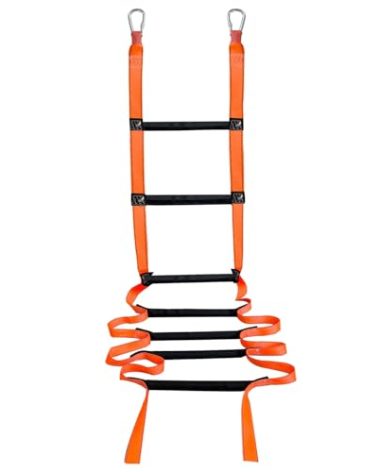 Fire Escape Ladder, 10 Feet Rope Ladder, Emergency Ladder of Deploys Quickly for 2-3 Story Homes, Windows and Balcony