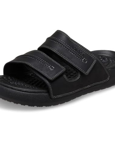 Crocs Men Yukon Vista II LR Sandal, Black, 9 Men