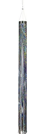 In the Breeze 9052 Silver Holographic Mylar Windsock