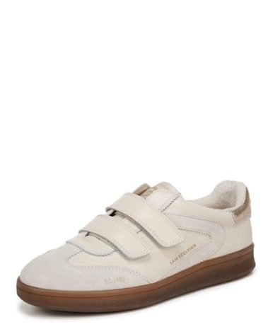 Sam Edelman Women's Talia Sneaker Modern Ivory/Lily White/Gold L 7 Medium