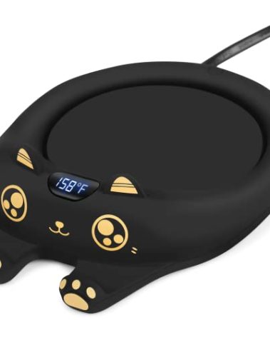 PUSEE Mug Warmer,Coffee Warmer for Desk Candle Warmer Auto Shut Off,Coffee Cup Warmer with 3 Temp Settings,Electric Beverage Warmer Plate for Coffee,Tea,Water Milk and Cocoa(Not Include Cup)