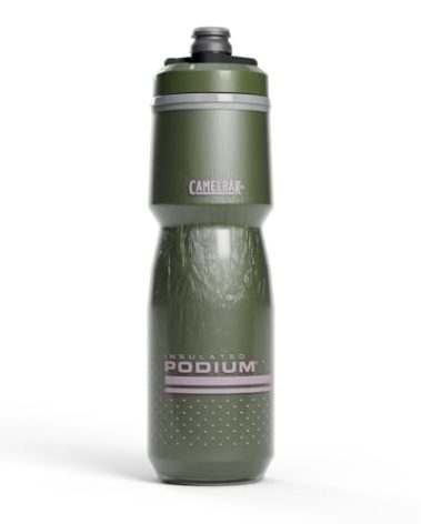 CamelBak Podium Chill Insulated 24oz Bike Water Bottle - Easy Squeeze Bottle - Fits Most Bike Cages, Deep Fern