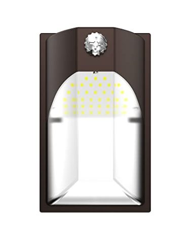 100- Watt Equivalent, Integrated LED, Bronze, Dusk to Dawn Wall Pack Light, Field Selectable CCTs up to 5000K