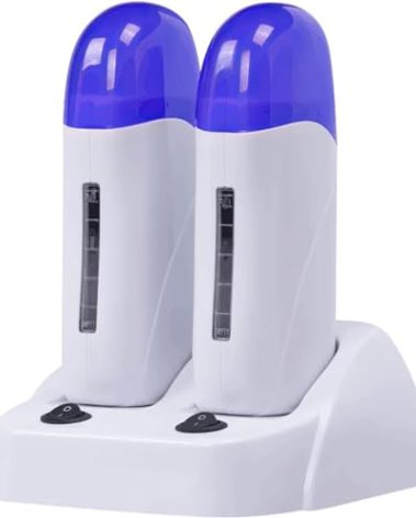 Subay Roll on Wax Warmer Double Cartridges Warmers 110v for Women Men Body Waxing Coarse Hair Removal with Heater Base for Hair, Leg, Face, Armpit, Bikini, Eyebrow, Brazilian