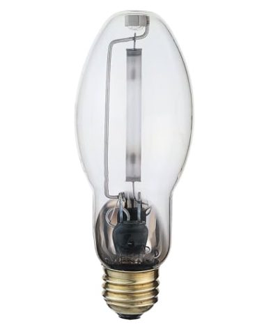Satco S3130 2100K 35-Watt Clear Medium Base ED17 High Pressure Sodium Lamp, 5.4 x 2.2 x 2.2 Inch
