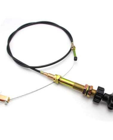 VCGTX06 6FT Vernier Adjustable Lock Cable, Heavy Duty Vernier Locking Throttle Cable 6 FT Black Locking Adjustable Heavy Duty Vernier Control Cable