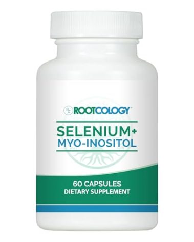 Rootcology by Dr. Izabella Wentz | Selenium + Myo-Inositol | Comprehensive Blend to Promote Hormone Balance and Immune System Health | 60 Capsules