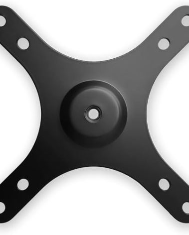 Kado Portable Monitor Stand Adapter Bracket Plate Tripod, Wall Mount Arm Mount 1/4" Screw Hole to 100x100mm 75x75mm Universal, Tripod Camera Stand for Desktop Monitor Portrait/Landscape Mode