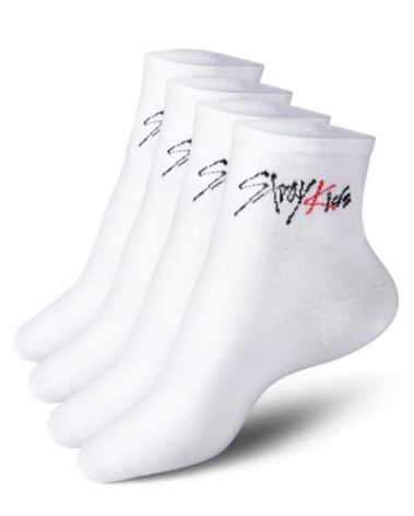 X9H8N9 2 Pairs Stray Socks Unisex Ankle Athletic Skz Socks Stay Fans Gifts Merch for Girls Men's and Women's