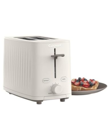 Cuisinart Soho™ Collection 2-Slice Toaster, 7 Toaster Setting, Defrost, Reheat, and Bagel Setting, Convenient Rear Cord Storage, Truffle, CPT-7TR