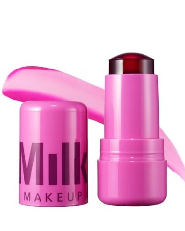 Milk Makeup Cooling Water Jelly Tint – Long-Lasting Sheer Lip + Cheek Stain with Firming Vegan Collagen + Hydrating Aloe – Transfer Proof, Buildable Lip Tint + Blush – Splash (Berry), 0.17 oz