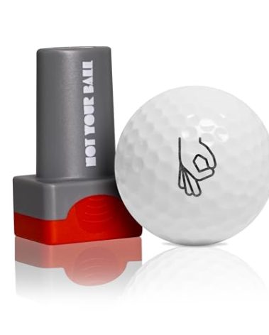 ZEETY Golf Ball Stamp, Golf Ball Stamper, Self-Inking Golf Ball Stamp Marker to Identify Golf Balls, Golf Gift Golf Accessories for Men and Women Golfers (GOT'EM)