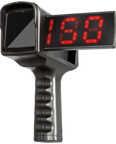 Baseball Radar Speed Gun | LED+LCD Larger Display Radar Gun for Baseball, Softball & Soccer Training Equipment | Speed Training Equipment with 10-Data Playback