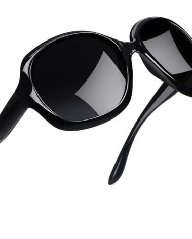 Joopin Oversized Sunglasses Womens Trendy, Polarized Big Black Sun Glasses for Woman UV Protection, Retro Ladies Large Square Shades Sunnies