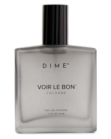 DIME Voir Le Bon Cologne, Clean Men's Cologne with Citrus, Cashmere Woods, and White Amber, 1.7 oz / 50 ml