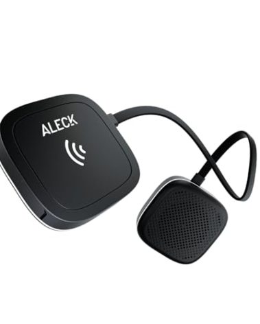 ALECK 006 Universal Wireless Bluetooth Helmet Speakers Headphones for Ski and Snowboard Audio-Ready Helmets, Glove Friendly Controls, Microphone Headset for Hands-Free Calls