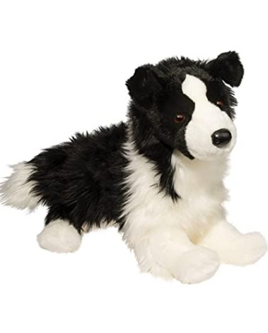 Douglas Chase Border Collie Dog Plush Stuffed Animal | 16-inch