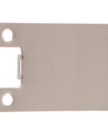 Round Corner Extended Lip Strike Plate, 2-1/4" x 3", (3-1/2" Overall Length), Satin Nickel by Stone Harbor Hardware