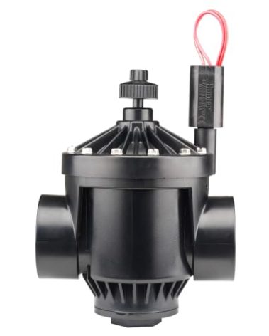 Hunter PGV 2 Inch Irrigation Valve with Flow Control, Globe Angle Combination, Heavy Duty Plastic, Female Thread Inlet Outlet, 20–150 PSI, Sprinkler Valve for Lawn and Garden Systems