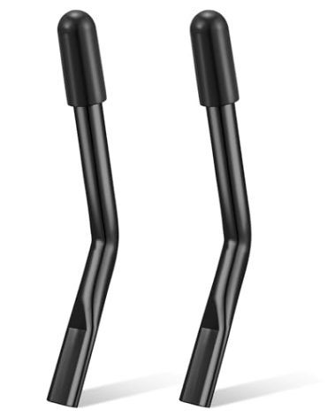 Tandefio 2 Pcs Wheelchair Brake Extenders Wheelchair Brake Handle Extensions for Transport Chair Reclining Braking Parts Adults and Seniors with Limited Mobility New Wheel Chair Users(Black,5 Inch)