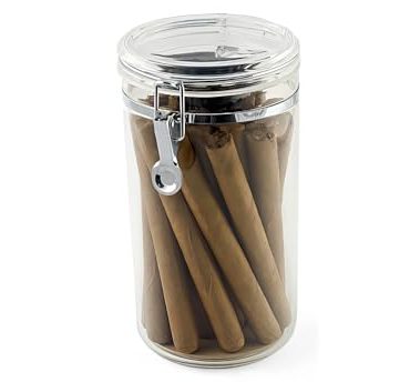 Acrylic Cigar Jar Humidor with 25 Capacity