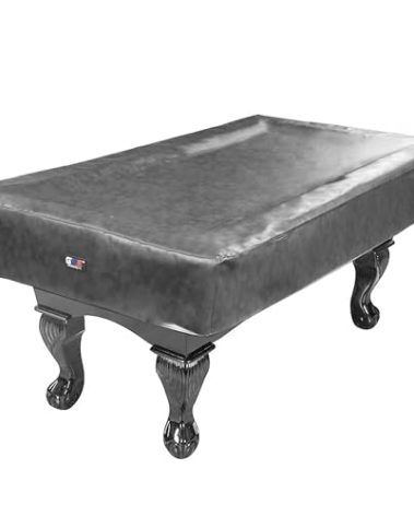 GSE Games & Sports Expert Billiard Pool Table Covers, 7'/8'/9' Waterproof & Tearproof Heavy Duty Leatherette Pool Table Covers (Several Colors Available, Grey - 7ft)