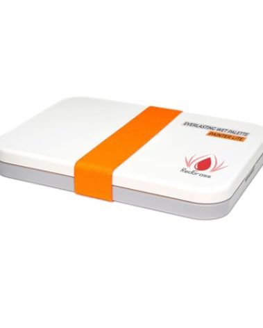 Redgrassgames Everlasting Wet Palette for Miniature Painting and Acrylic Paints - Painter Lite 8.9" - Keeps Paint Fresh, Approved by Pro Painters - Painting Palette with Lid, Seal, 50 Sheets, 2 Foams
