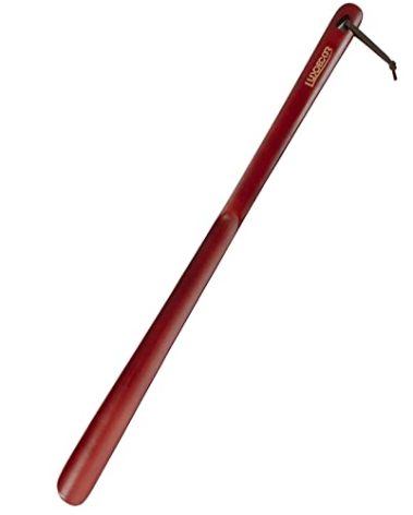 Luxdecor Long Handled Wooden Shoehorns-15in/24in/31.5in Wooden Long Handle Shoe Horn for Seinors Men Boot Jack Shoe Helper