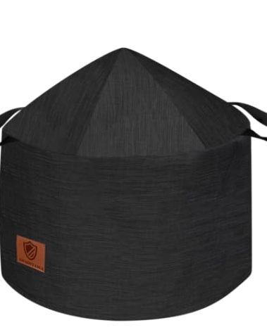 Fire Pit Cover for Solo Stove Yukon Cover with Umbrella Structure Top, Waterproof Solo Stove Shield Accessories, Firepit Covers Round Outdoor 29x18.5 inch