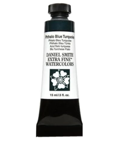 Daniel Smith 284600247 15ml Watercolor Paint, Phthalo Blue Turquoise, 0.50 Fl Oz (Pack of 1)
