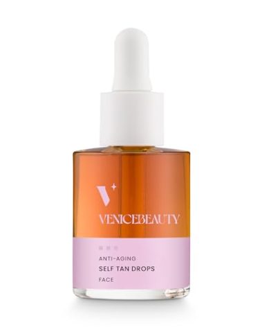 VENICEBODY Hyaluronic Self Tan Drops | Made in Germany | Self Tanner Face | concentrate to mix into facial care with anti-aging effect, for an individual tan