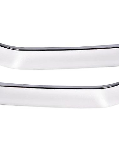 PIT66 Grille Trim Set, Compatible with 2003-2007 Chevy Silverado 1500 Classic HD 2500 3500 LH RH Driver & Passenger Side, 2 Pcs, (Chrome)