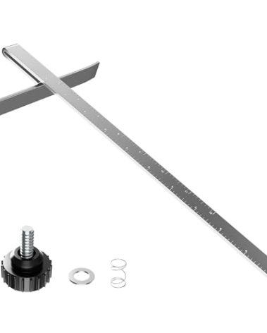 DW3278 Circular Saw Rip Fence Kit – Compatible with DeWalt DCS575, DCS570, DCS577, DWE575, DWS535, and Works with 7-1/4-Inch to 8-1/4-Inch Circular Saws, Includes Round Head Stop Screw and Spring