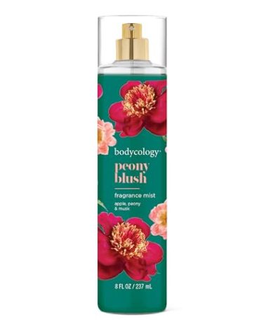 Bodycology Long-Lasting Fragrance Body Mist, Peony Blush, 8 fl oz