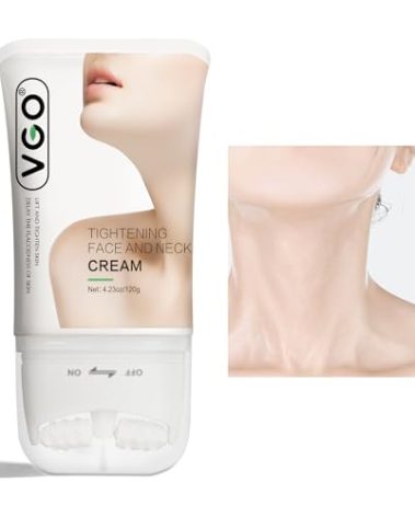 VGO Neck Creams for Tightening and Firming, Face Cream for Anti Aging Moisturizer, Hyaluronic Acid and Retinol Enriched for Neck and Face to Target Fine Lines sagging & Dryness. 4.23 Fl Oz