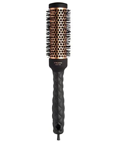 Fromm Heat Duo Copper x Ceramic 1.25" Round Brush for Expert Blowouts and Faster Hair Drying, Roller Hairbrush for Anti-static Styling, Smoothing, Straightening and Shine