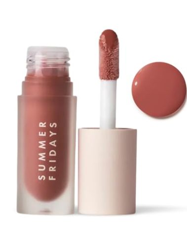 Summer Fridays Dream Lip Oil - Tinted Lip Oil with Moisturizing Sheer Coverage, High-Shine and Deep Hydration - Non-Sticky Formula for Long-Lasting Softness - Blush Dreams (0.15 Oz)